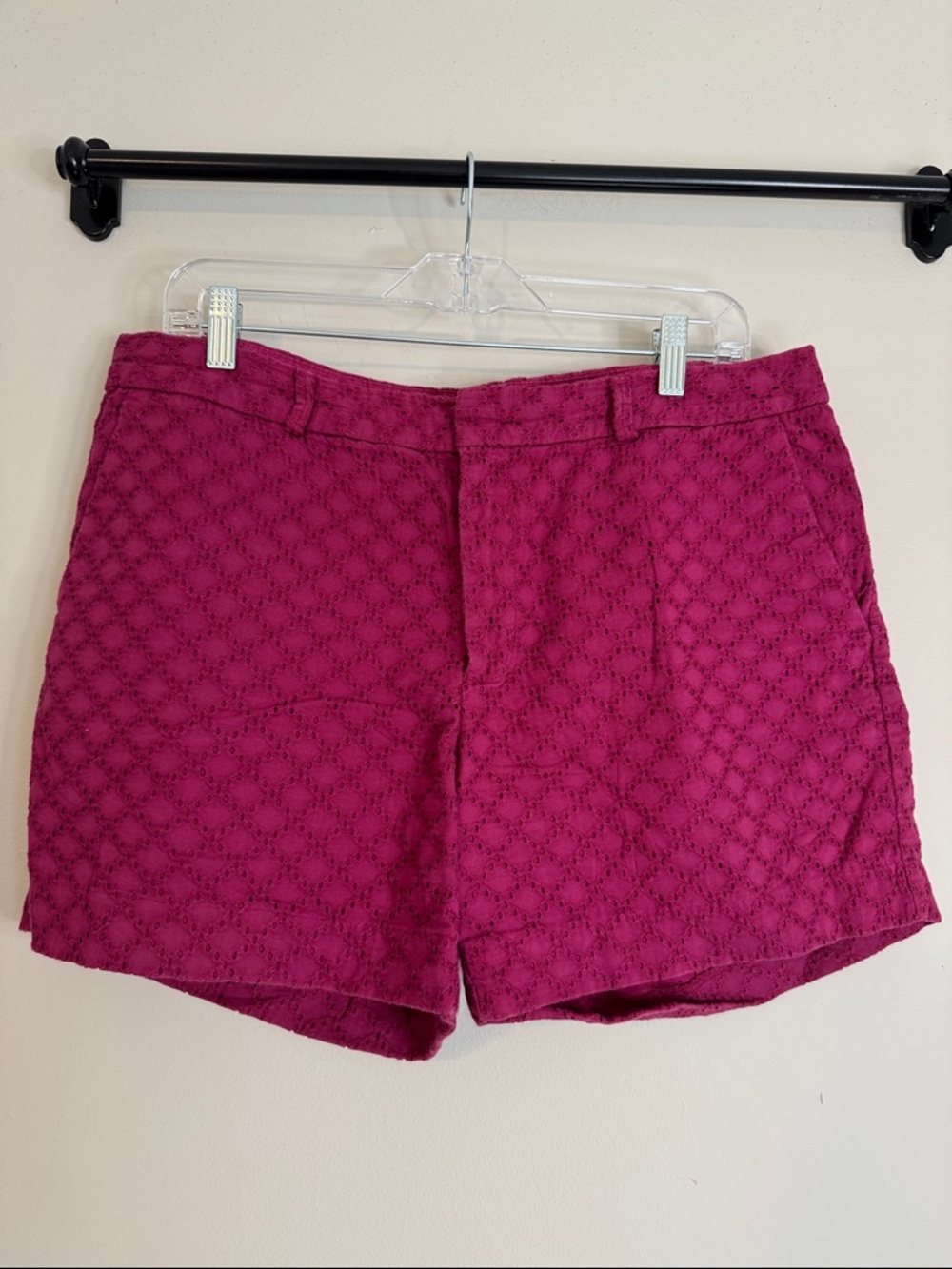 Banana Republic Factory Raspberry Eyelet 4.5” Shorts - 12